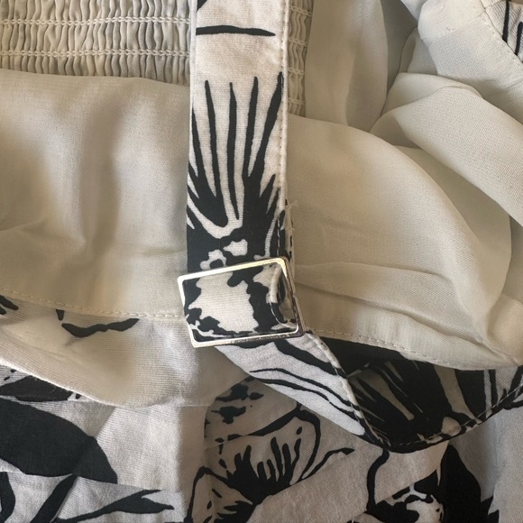Abercrombie & Fitch Black White Floral Tiered Maxi Dress Size S - Picture 4 of 8